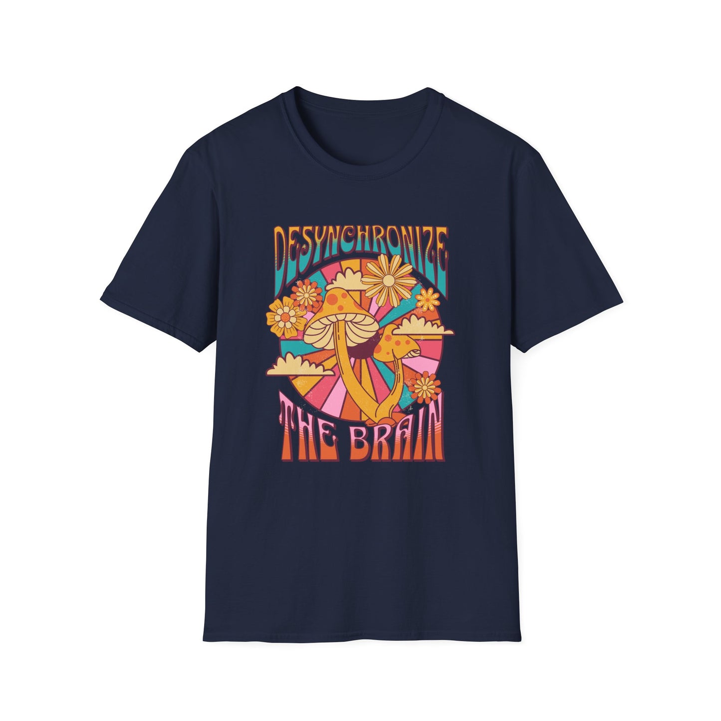 Desynchronize the Brain Support Psilocybin Research T-Shirt