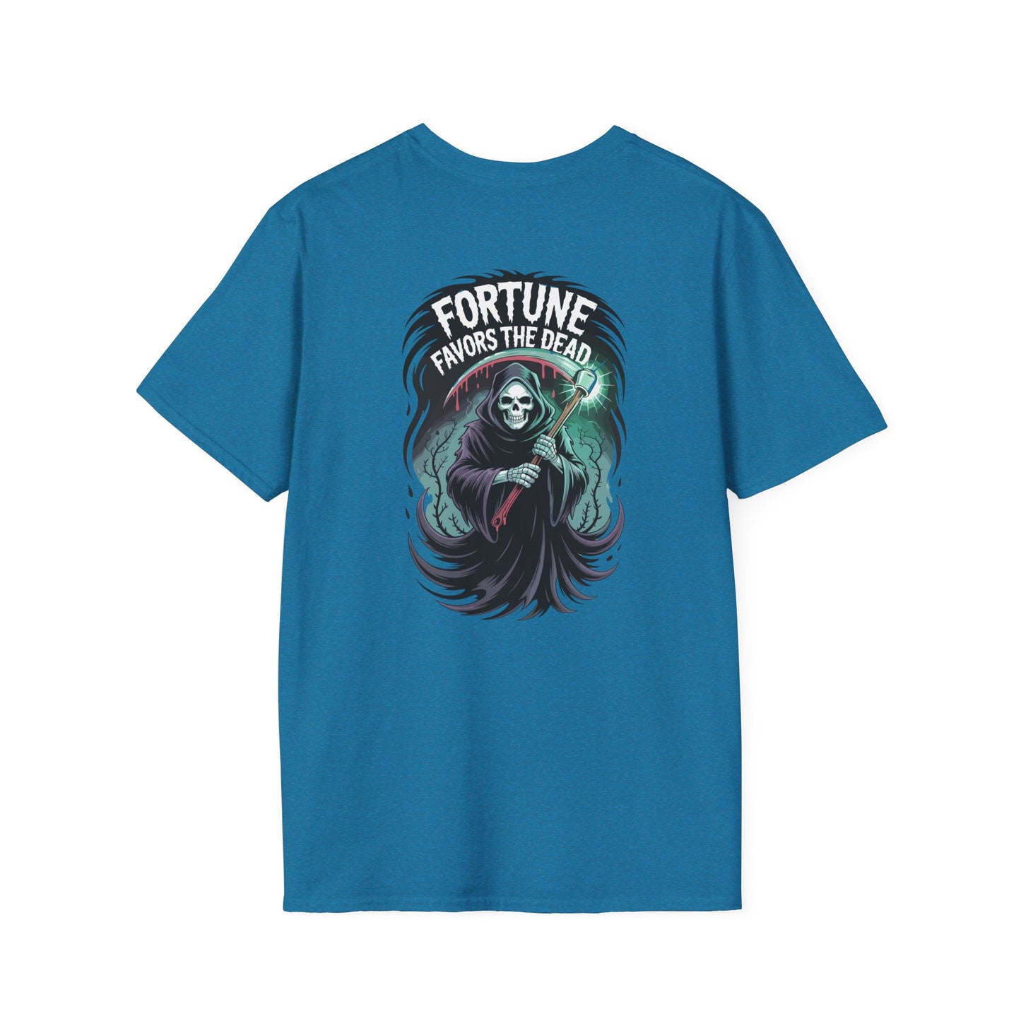 Fortune Favors The Dead Graphic Halloween T-Shirt