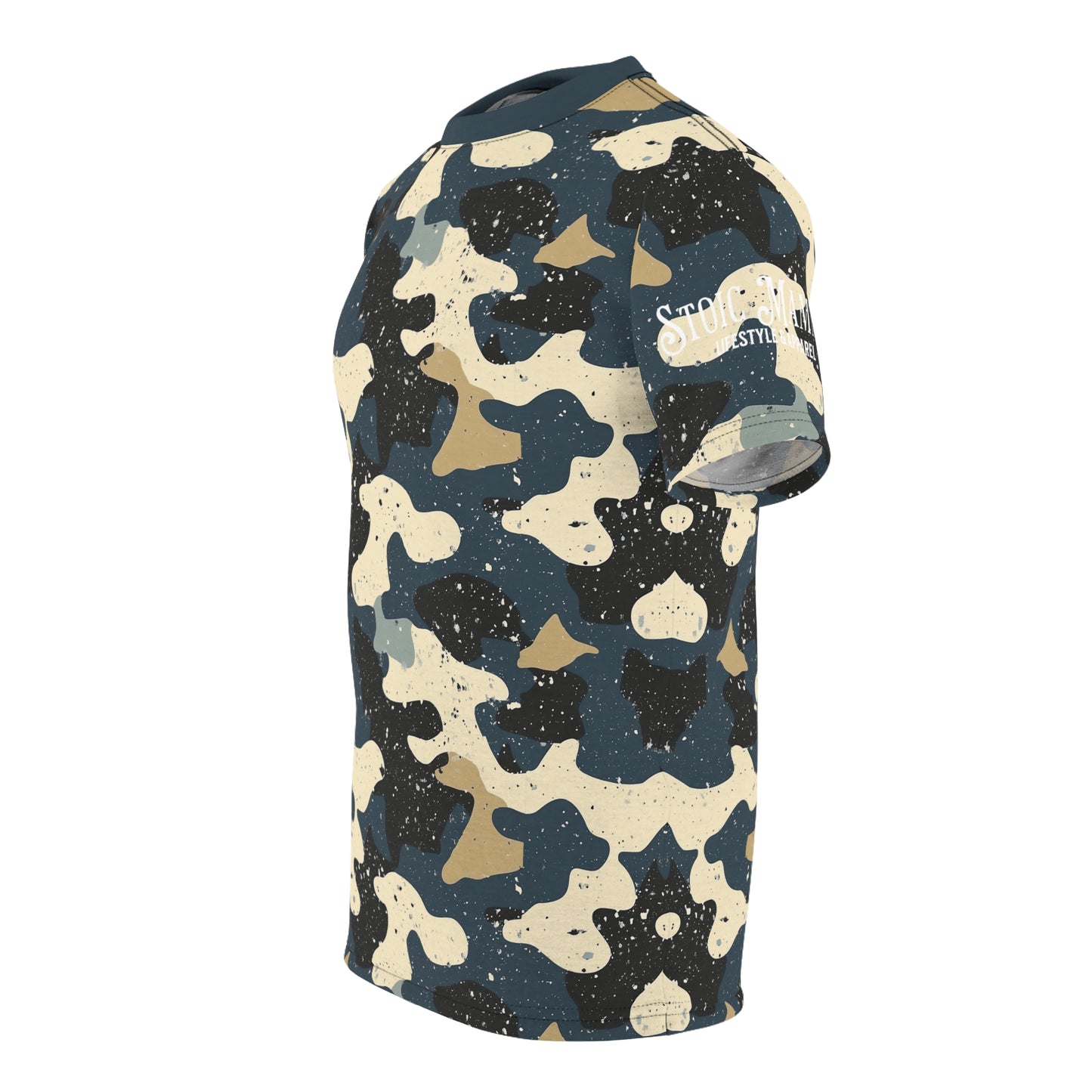 Camo Print Unisex Cut & Sew Tee - Trendy Outdoor Style for Casual Adventures