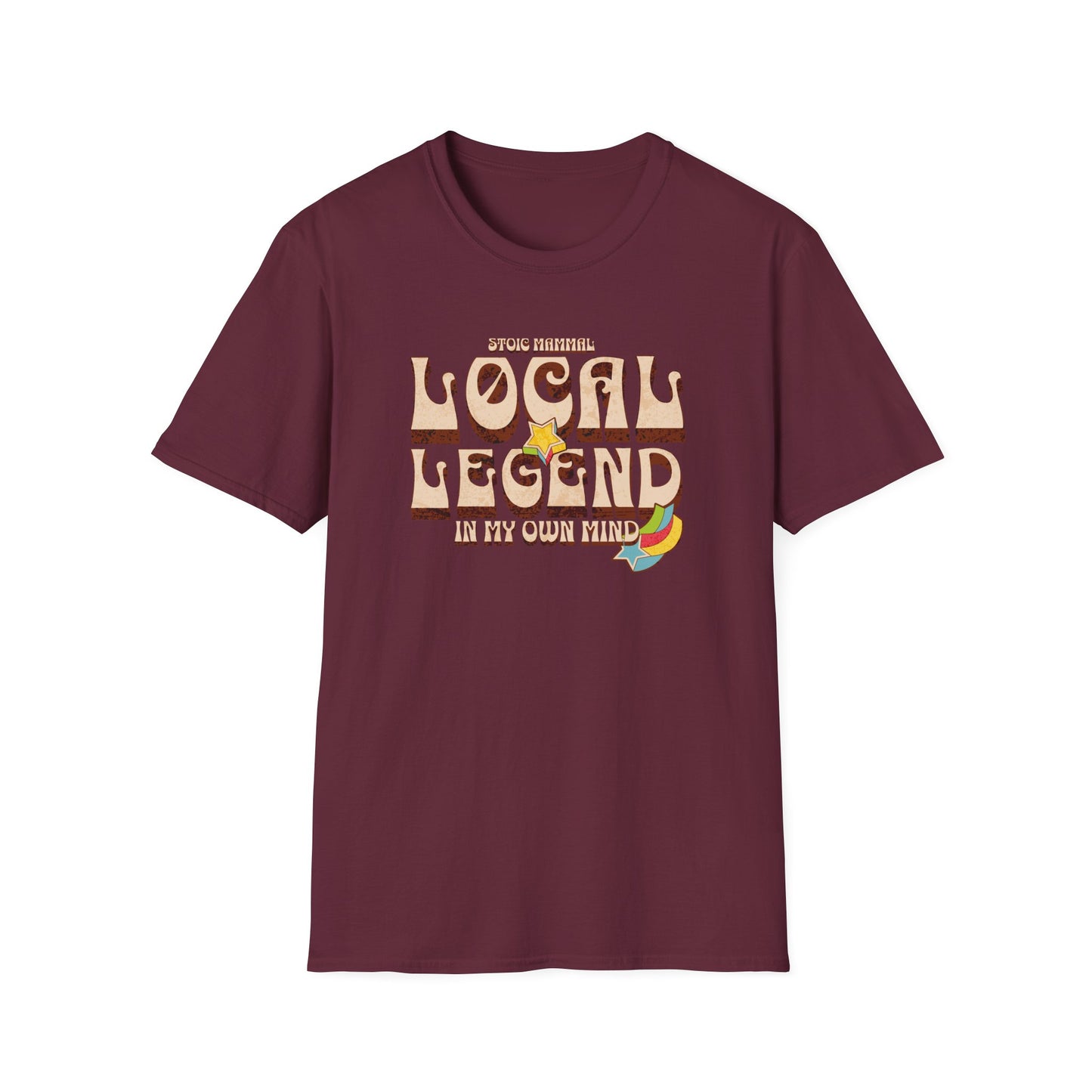 Retro Rock Hippie Style Local Legend Softstyle T-Shirt