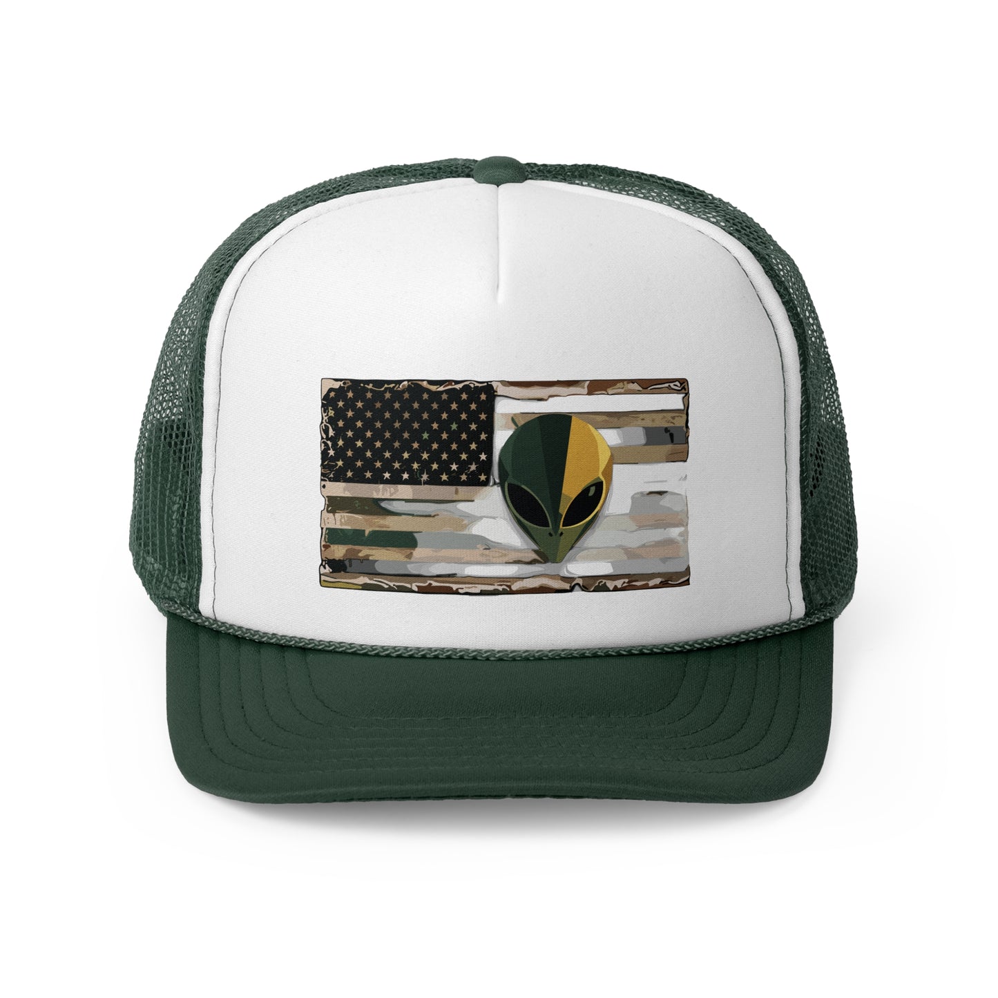American Flag Alien Trucker Caps