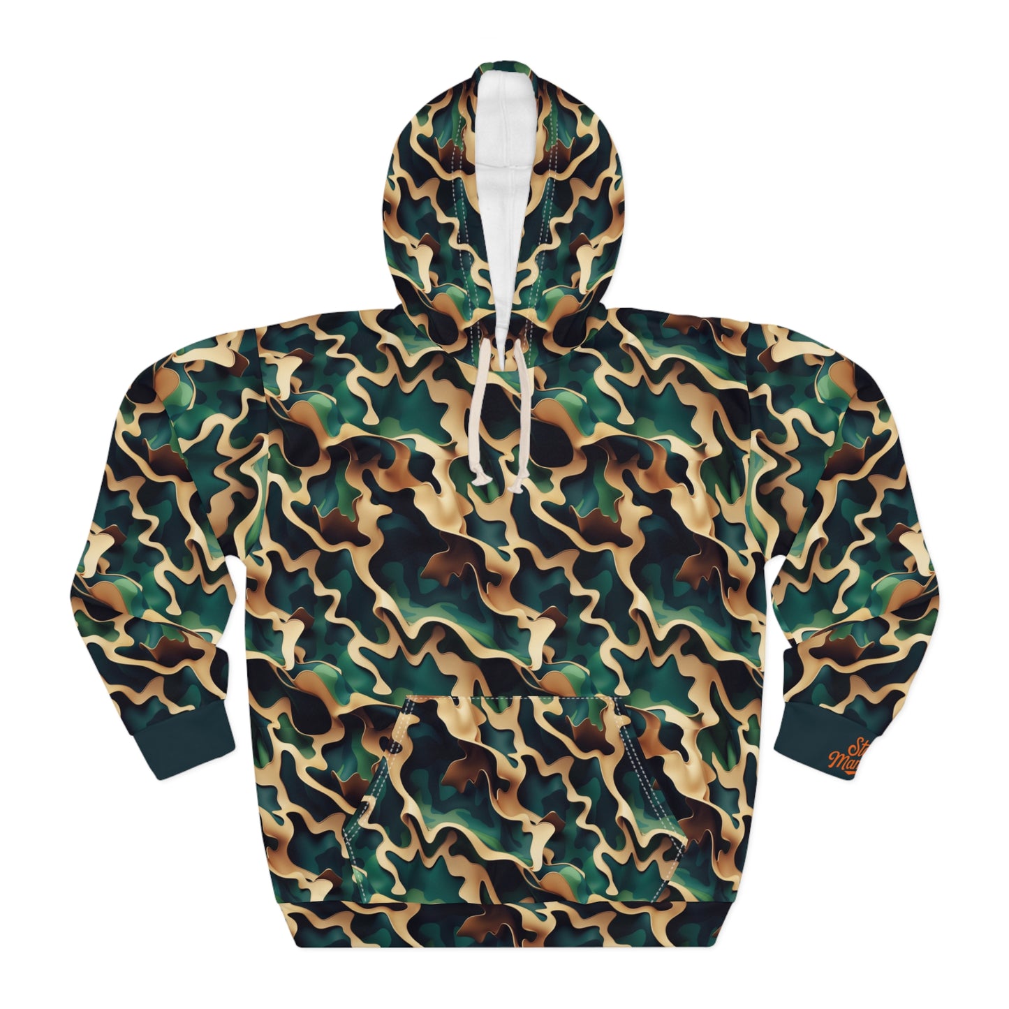 Adaptive Woodland Rebirth Camo Stealth Tactical Unisex Pullover Hoodie