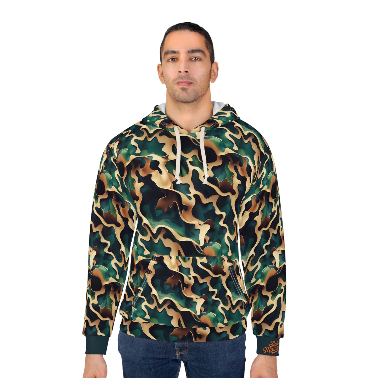 Adaptive Woodland Rebirth Camo Stealth Tactical Unisex Pullover Hoodie