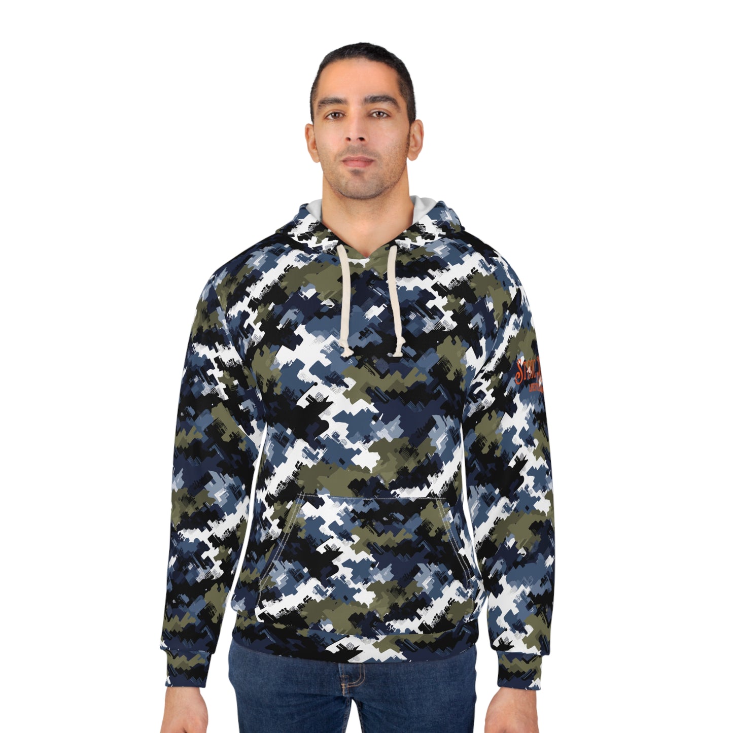 Digi Midnight Camo Collection Stealth-Inspired Tactical Unisex Pullover Hoodie