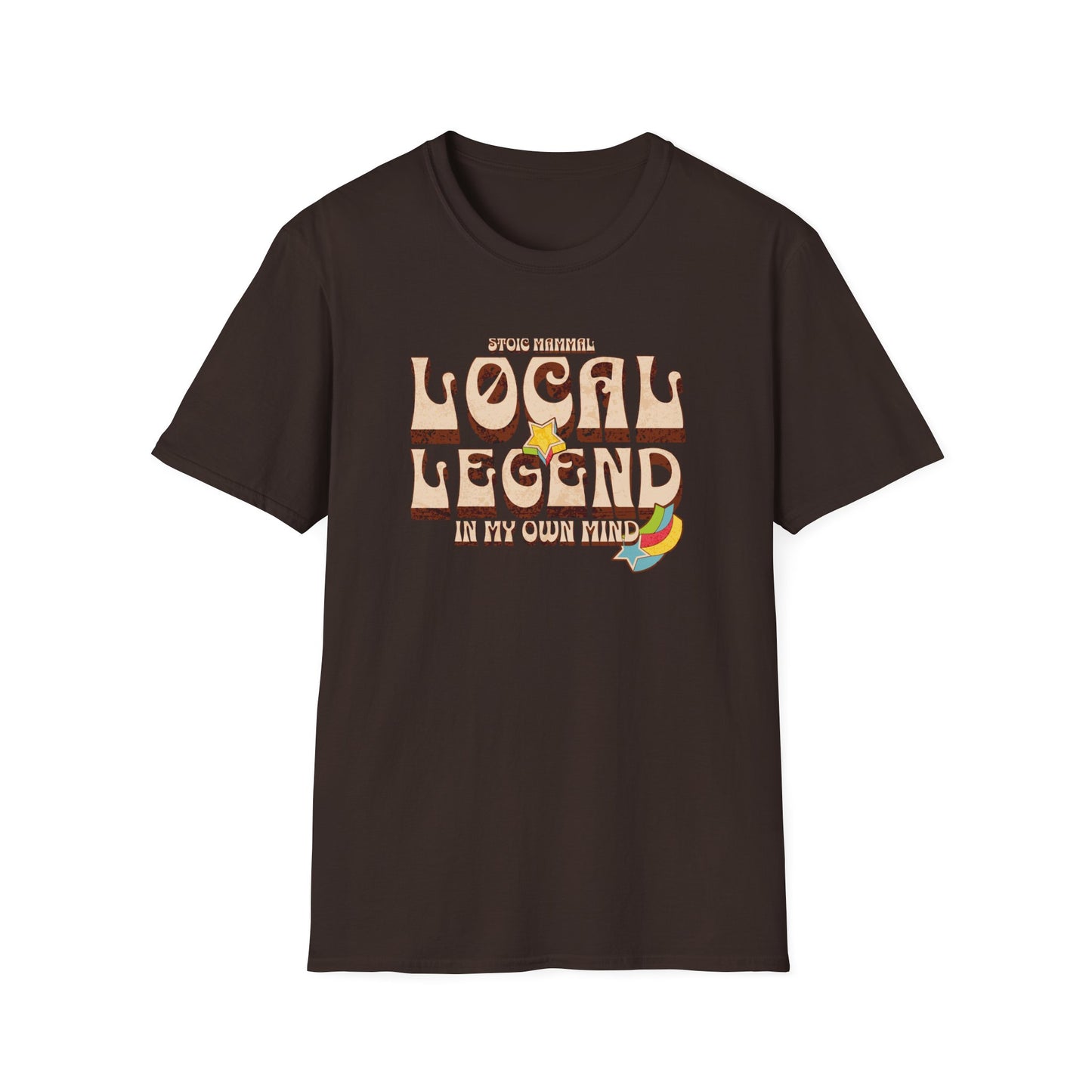 Retro Rock Hippie Style Local Legend Softstyle T-Shirt