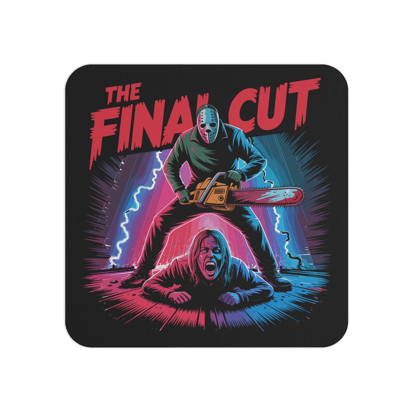 Final Cut Halloween Coasters, Trick or Treat Drink Coasters, Halloween Decor, Party Supplies, Friday 13 Themed Coasters