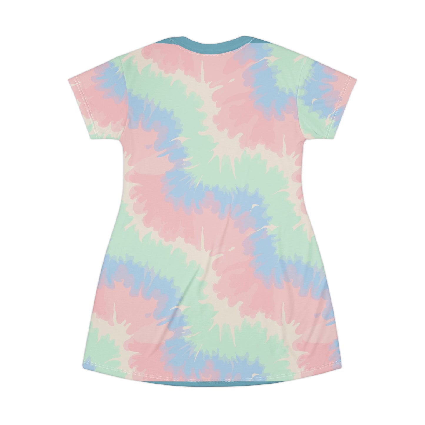 Pastel Cloud Tie Dye T Shirt Dress