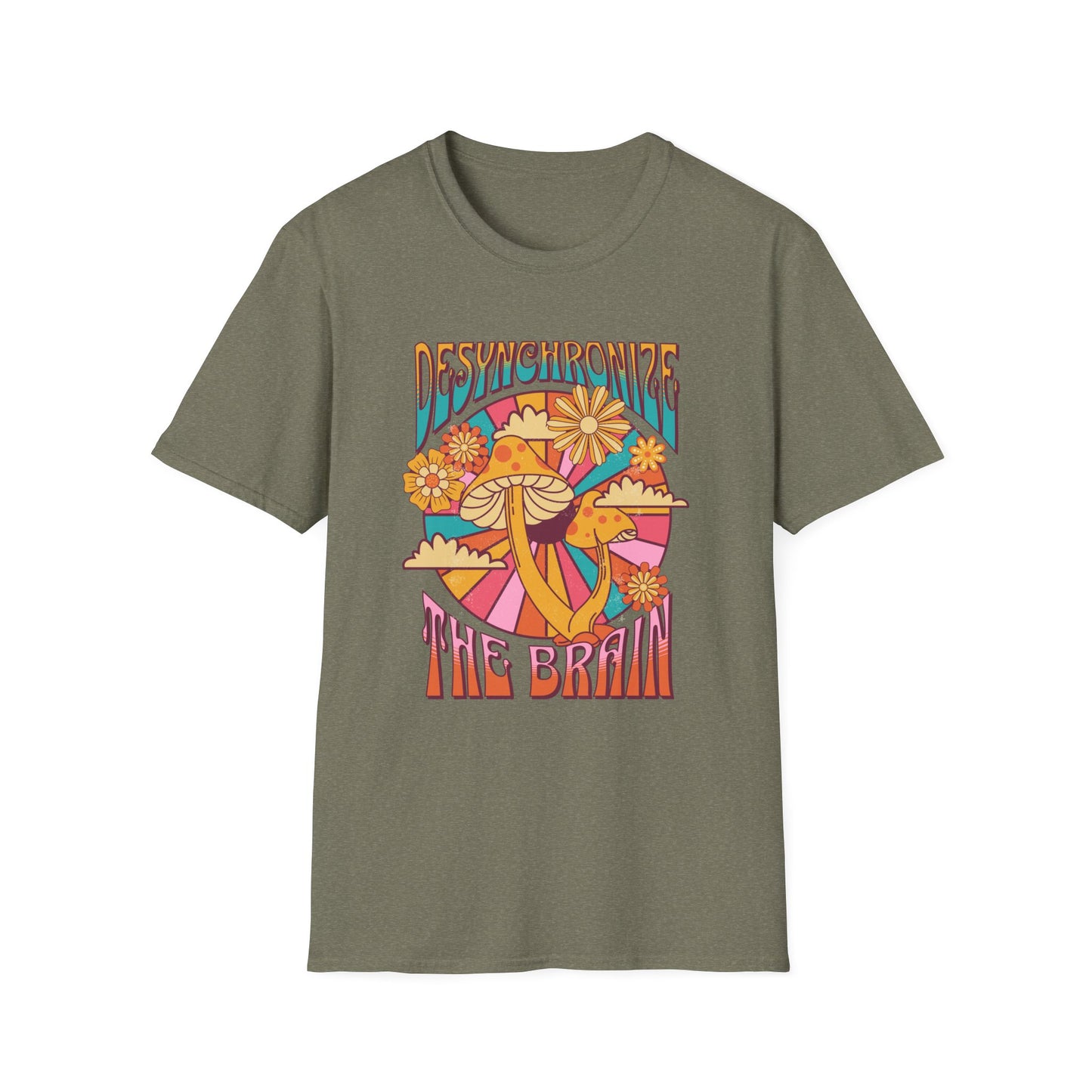 Desynchronize the Brain Support Psilocybin Research T-Shirt