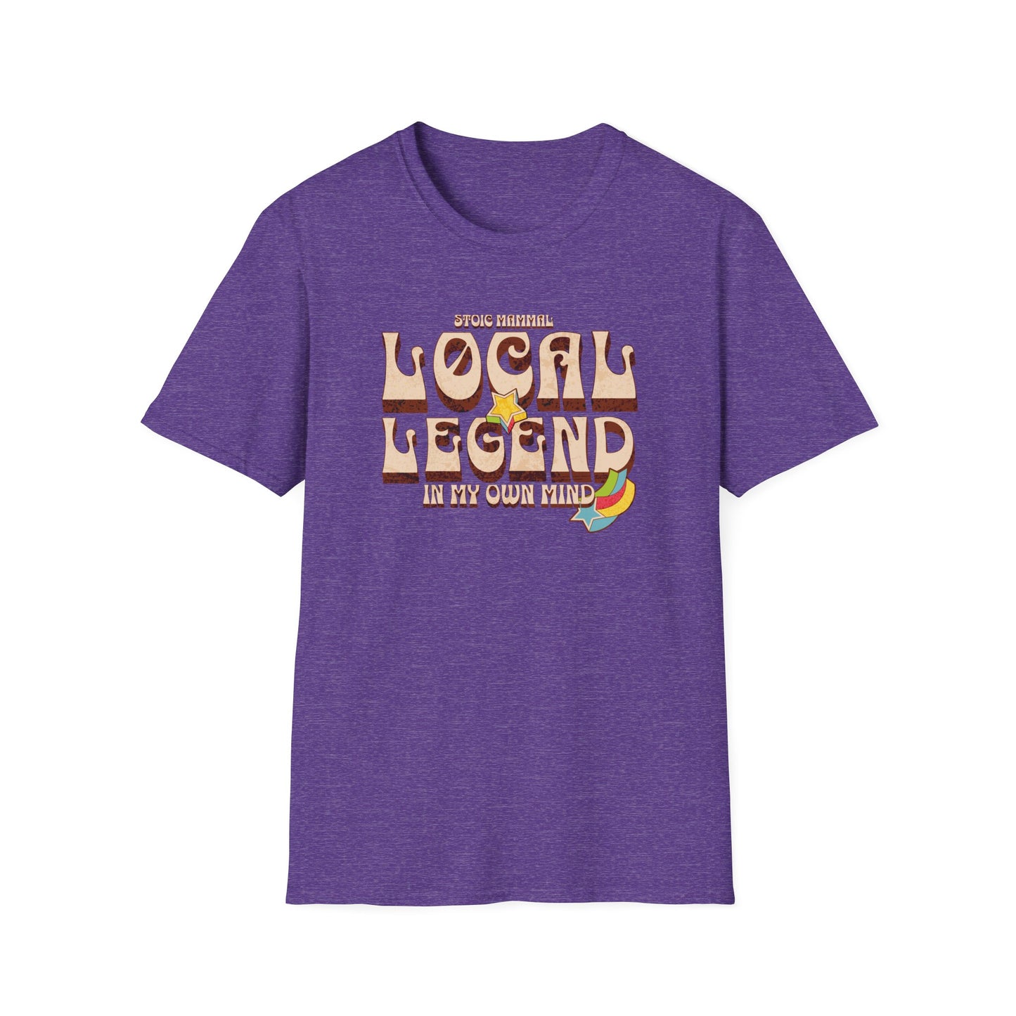 Retro Rock Hippie Style Local Legend Softstyle T-Shirt