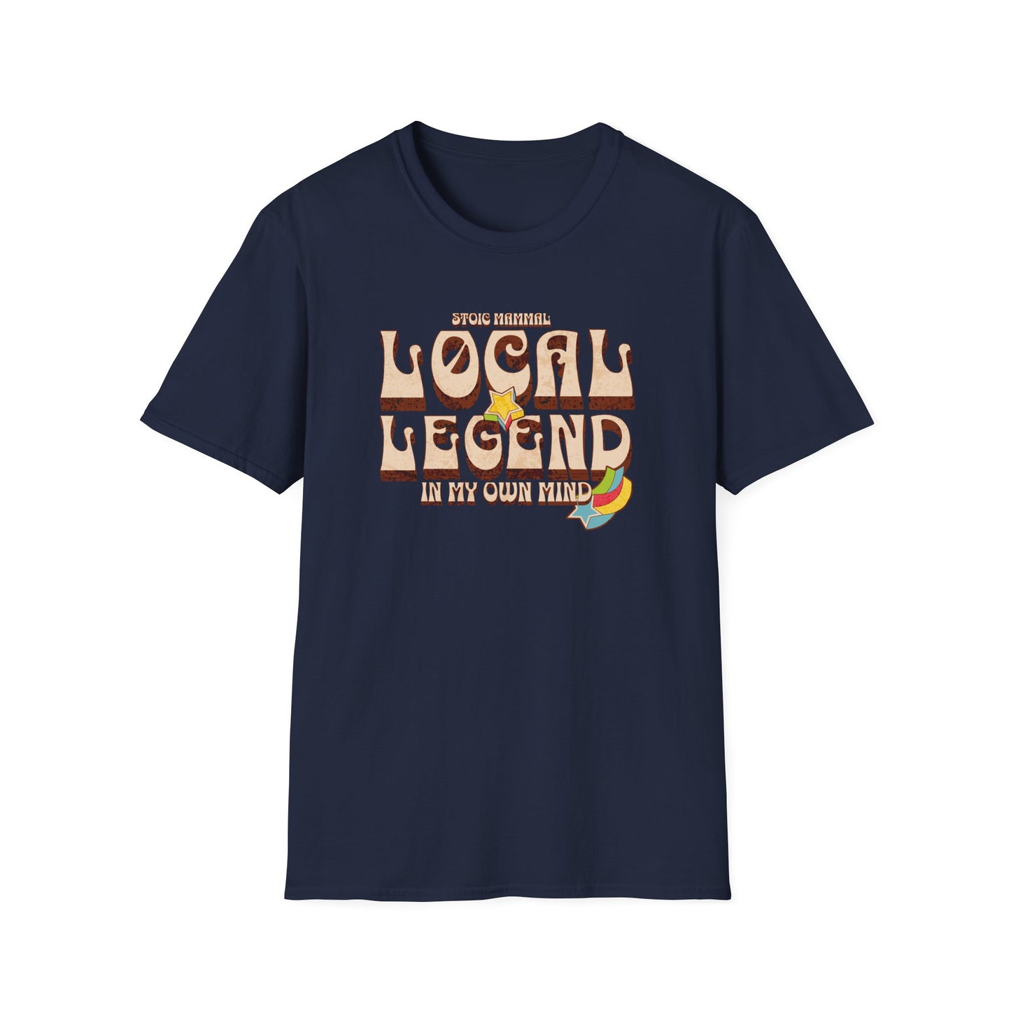 Retro Rock Hippie Style Local Legend Softstyle T-Shirt
