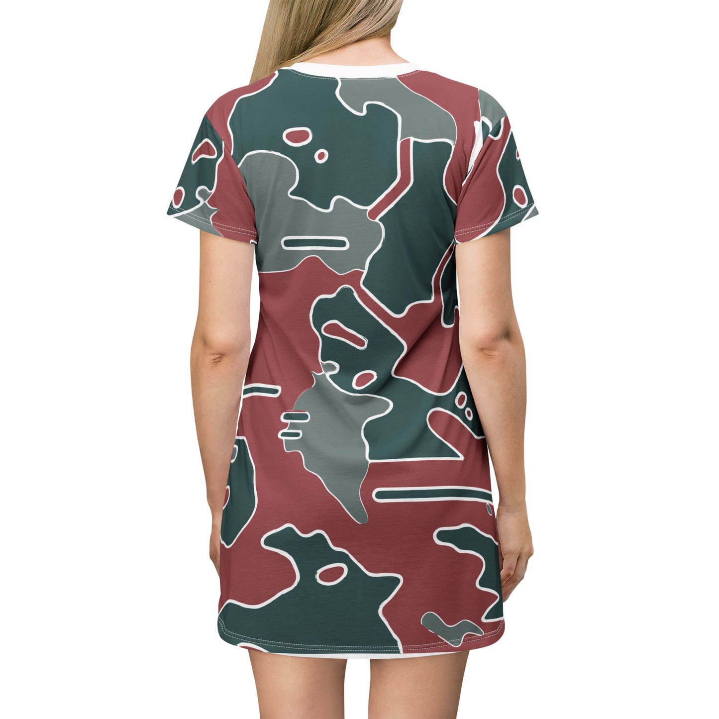 Wild Coast Camo T-Shirt Dress – Stoic Mammal Adventurewear for Bold Summer Style