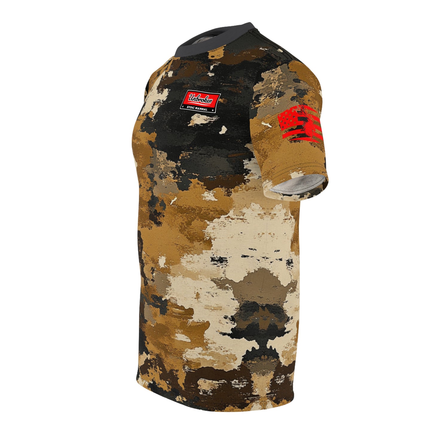 Unbroken Woodland Elk Stalker Camo T Shirt