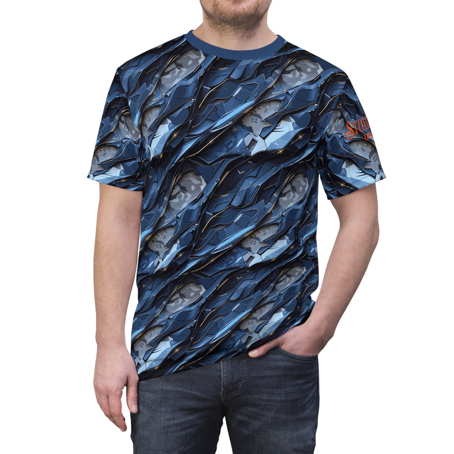 Nebula Drift Camo 2 Sci-Fi Military Ops Graphic Tee