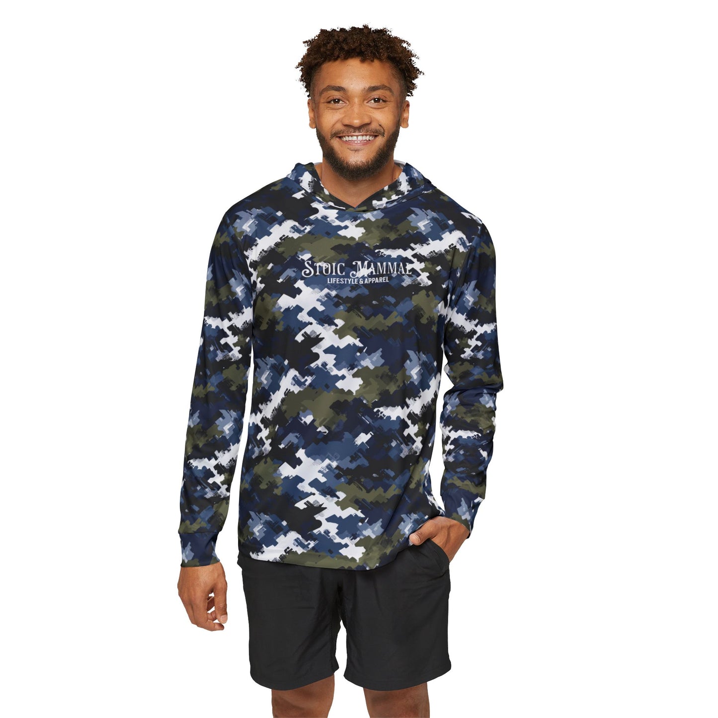 Digi Midnight Camo Collection Stealth-Inspired Tactical Men's Sports Warmup Hoodie