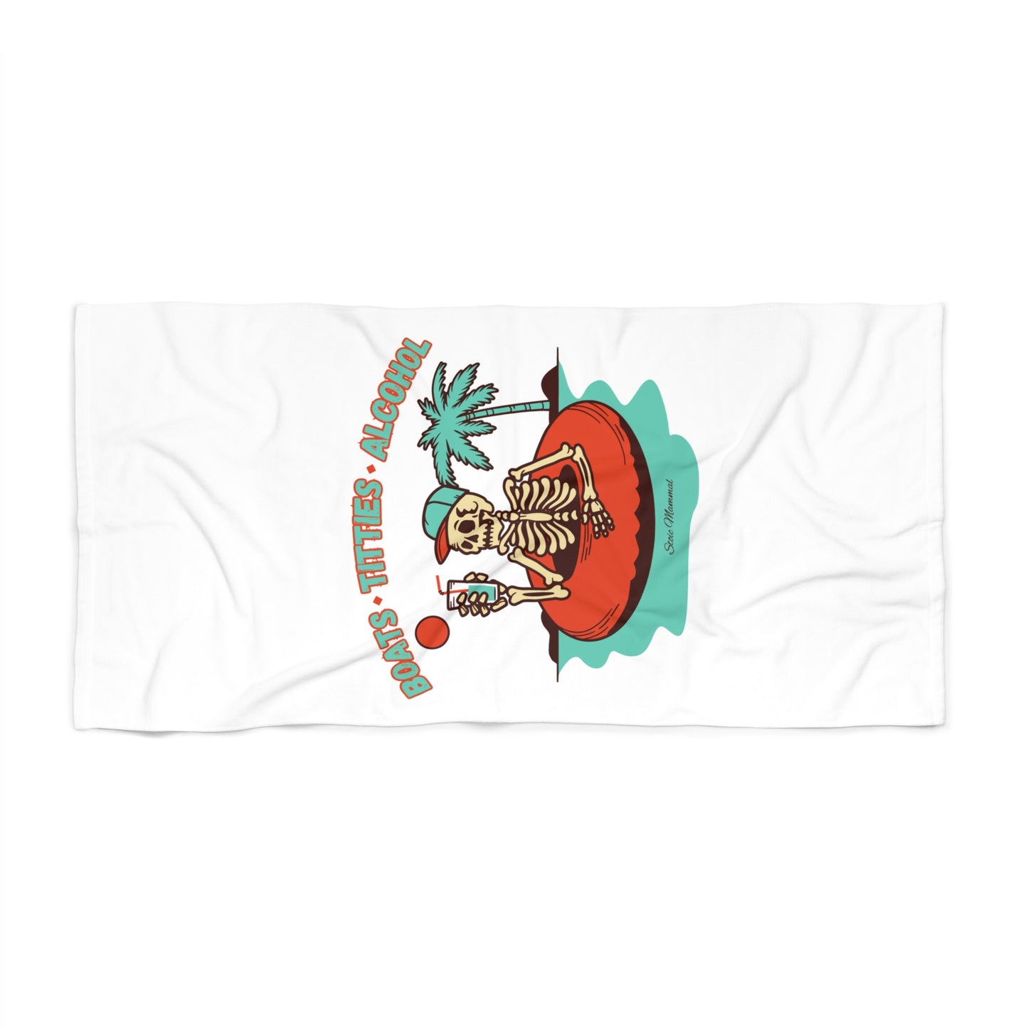 Boats Ti**ies Alcohol Beach Towel