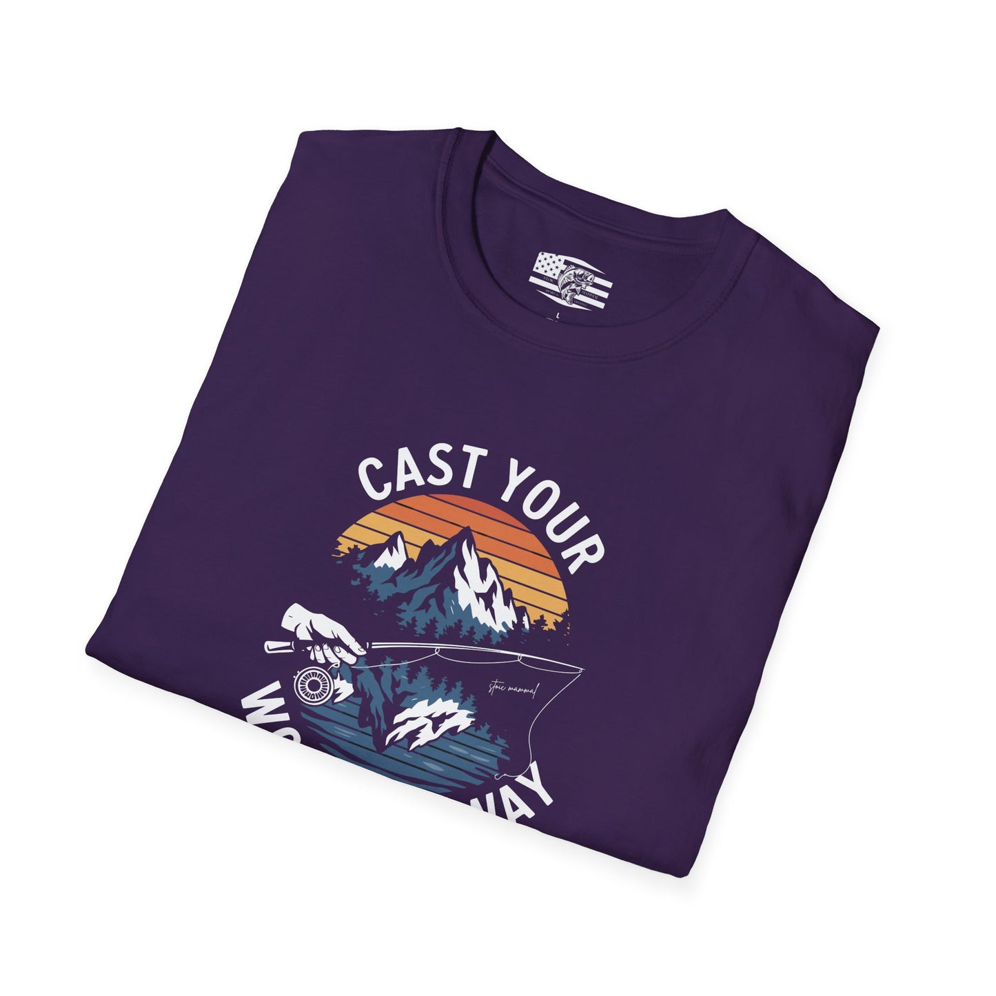 Cast Your Worries Away Fishing T Shirt