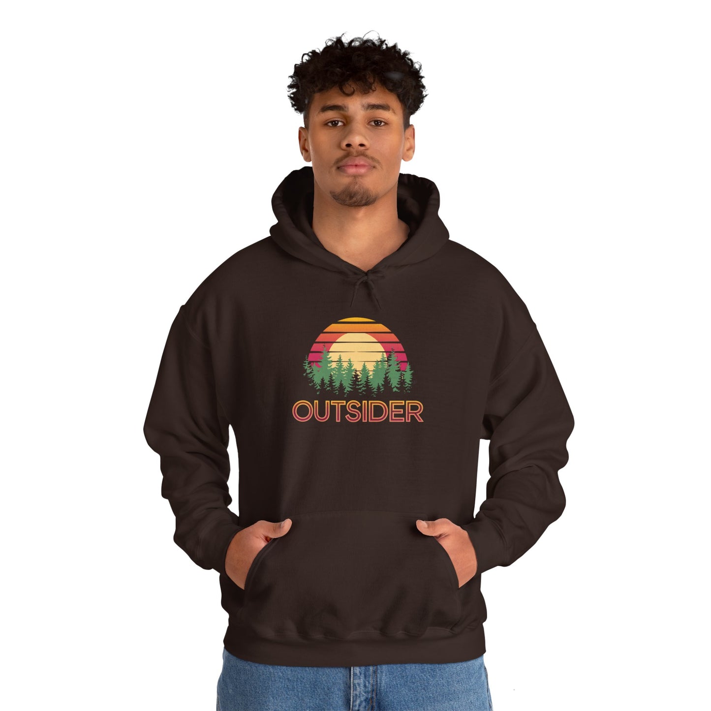 Outsider Retro Sun Enthusiast Unisex Heavy Blend™ Hooded Sweatshirt
