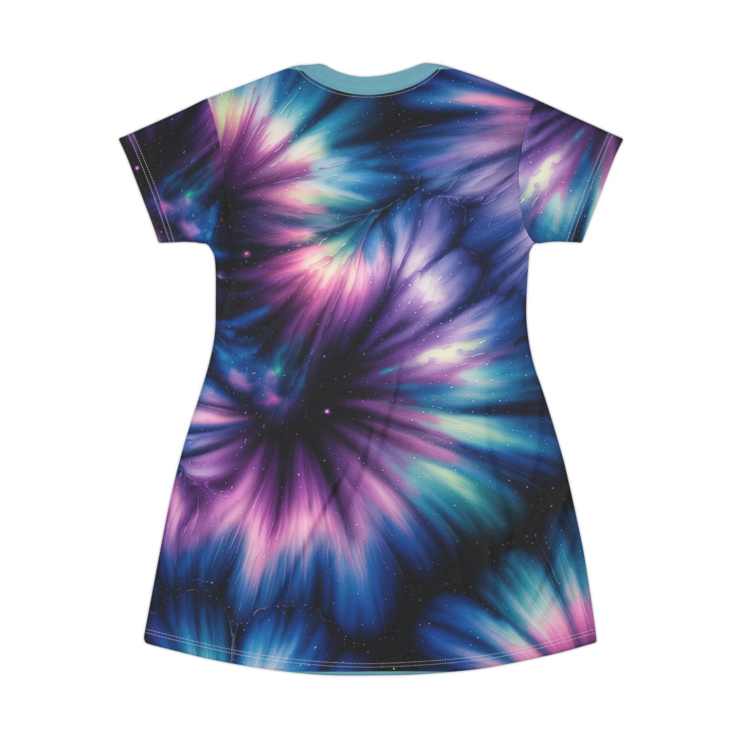 Cosmic Glow Tie Dye T Shirt Dress