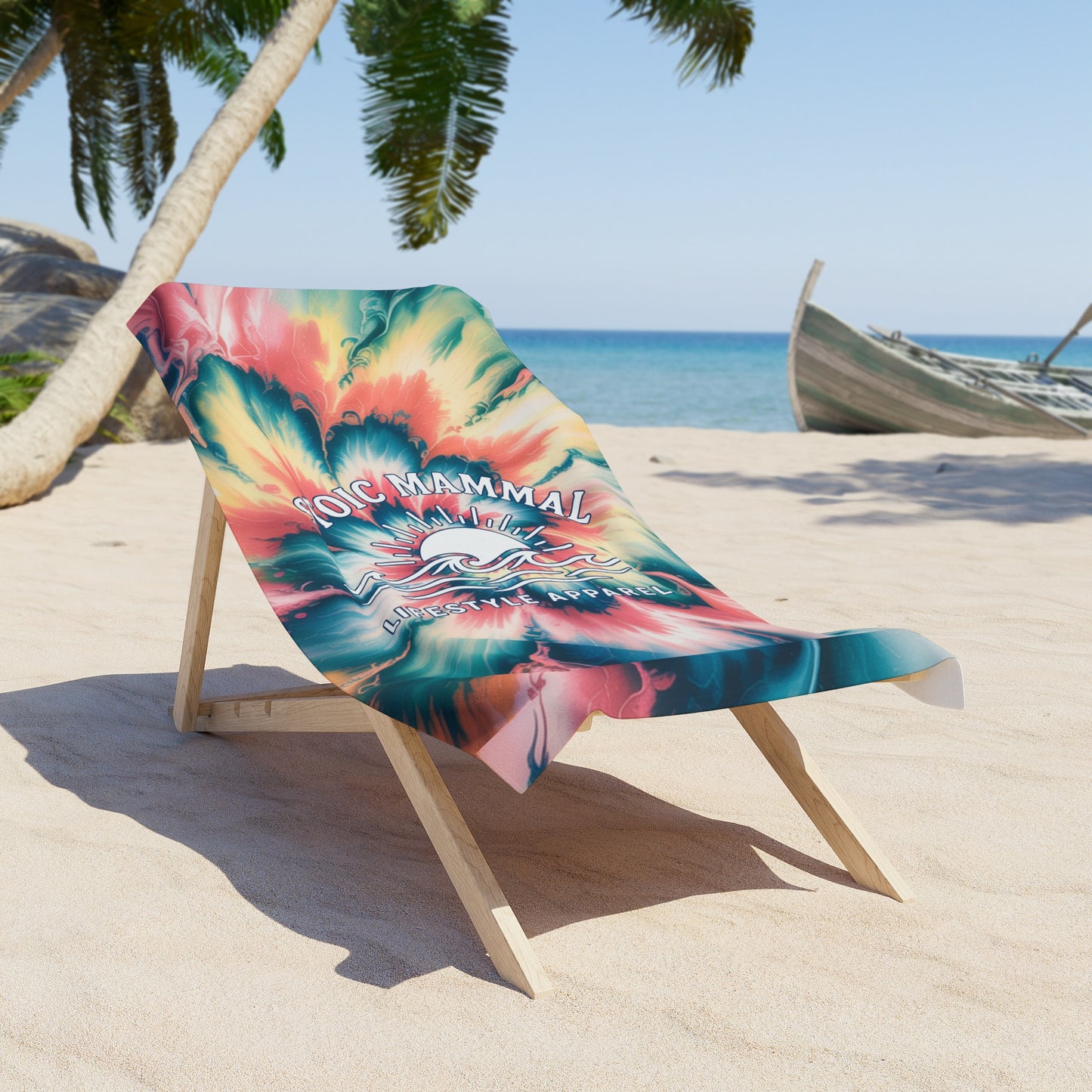 Vibrant Tie-Dye Beach Towel, Ideal for Summer, Pool Days, and Picnics, Perfect Gift for Beach Lovers and Fashion Enthusiasts