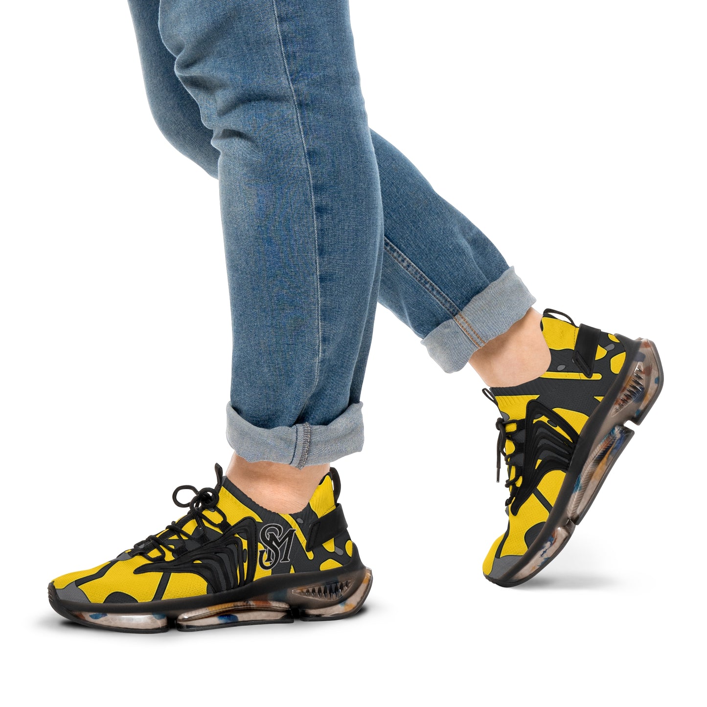 Hazard Camo Men's Mesh Sneakers