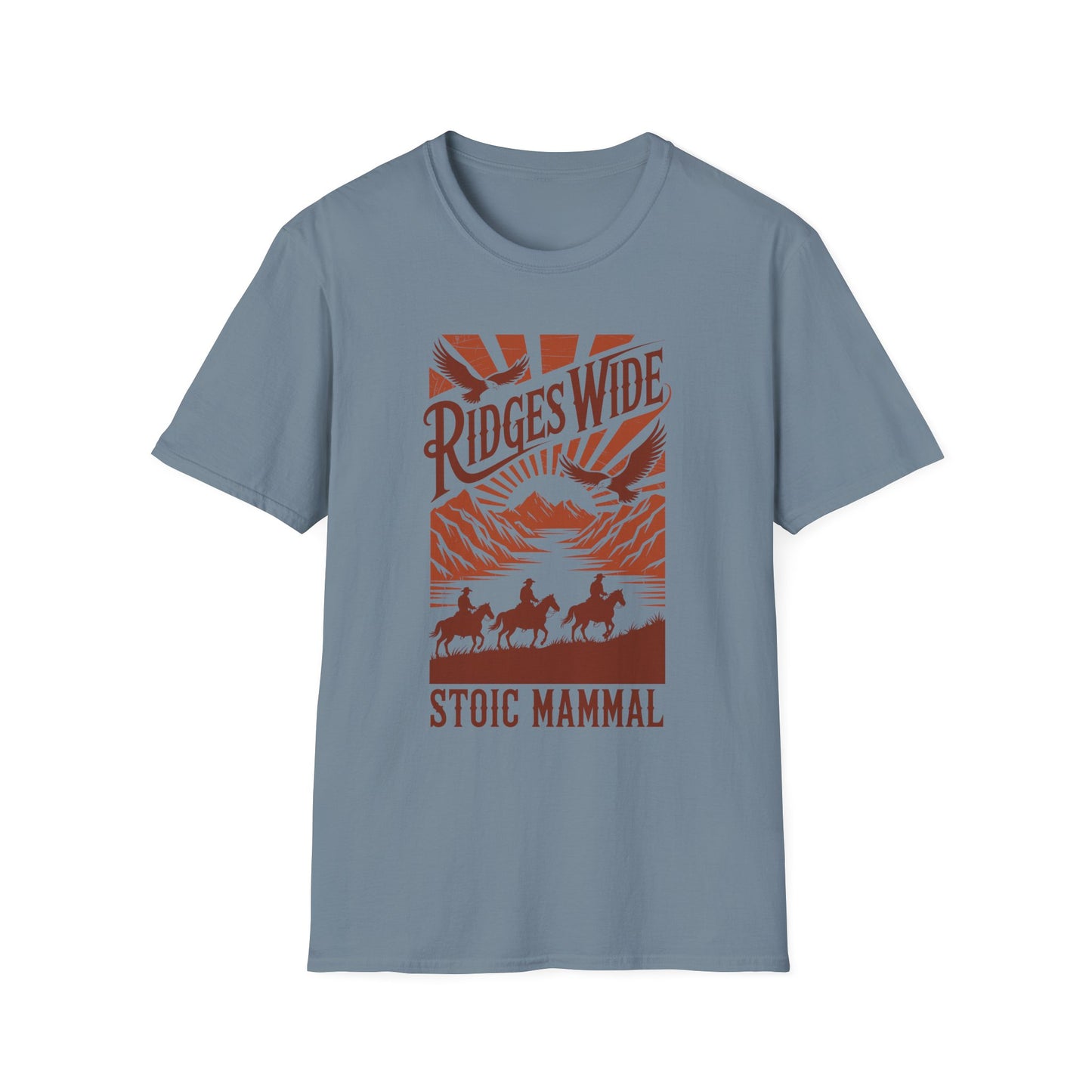 Ridges Wide Country Music Album Tee Stoic Mammal