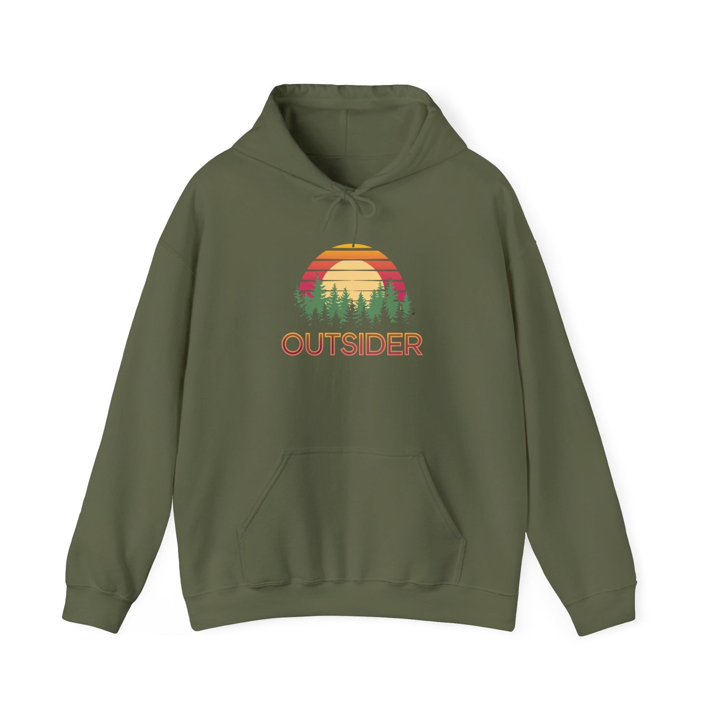Outsider Retro Sun Enthusiast Unisex Heavy Blend™ Hooded Sweatshirt