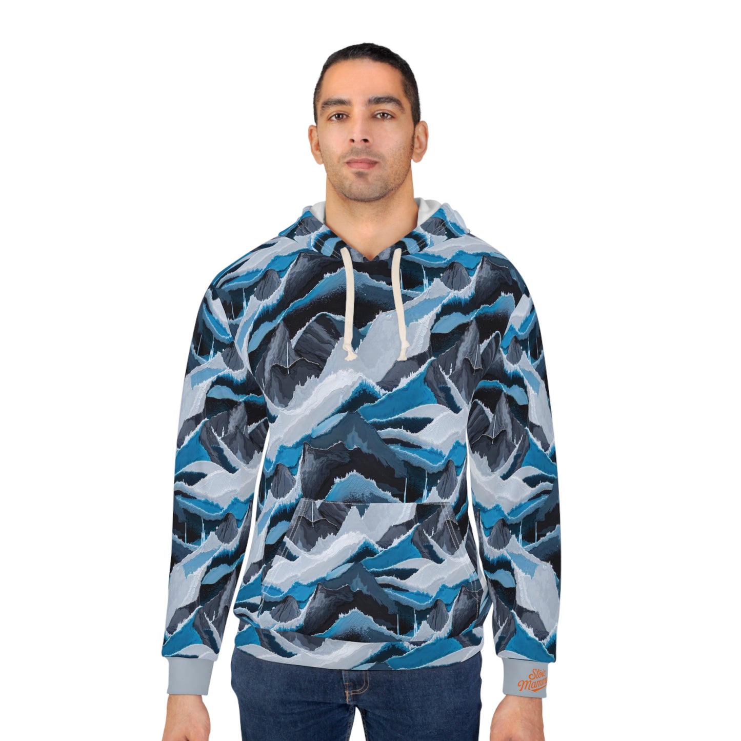 Arctic Storm Digital Camo Stealth Tactical Unisex Pullover Hoodie