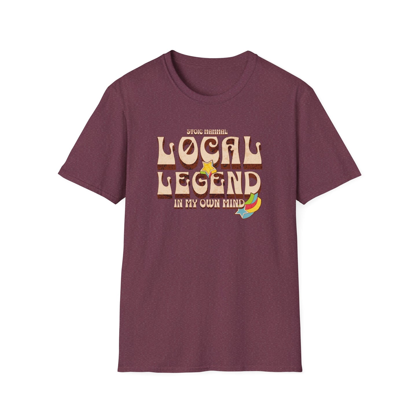 Retro Rock Hippie Style Local Legend Softstyle T-Shirt