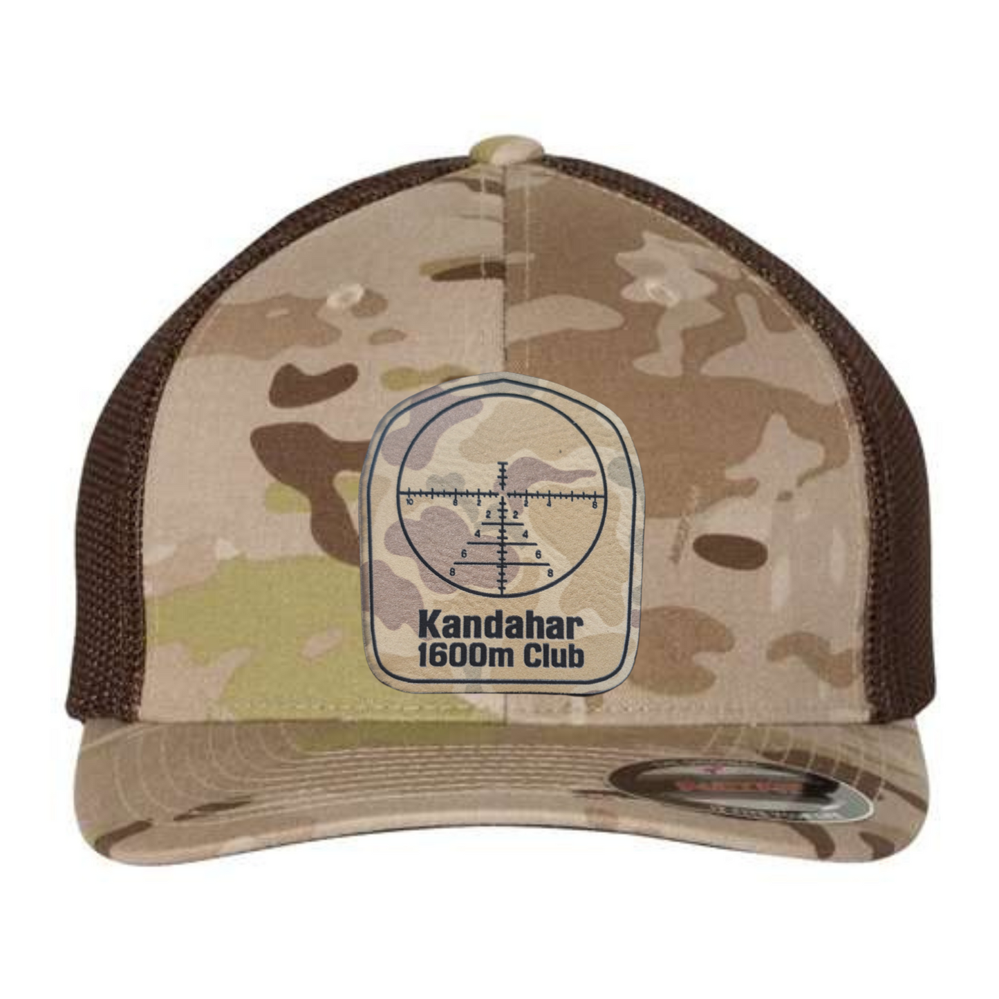 Kandahar Veterans Only Club Arid Brown Multicam Trucker Hat