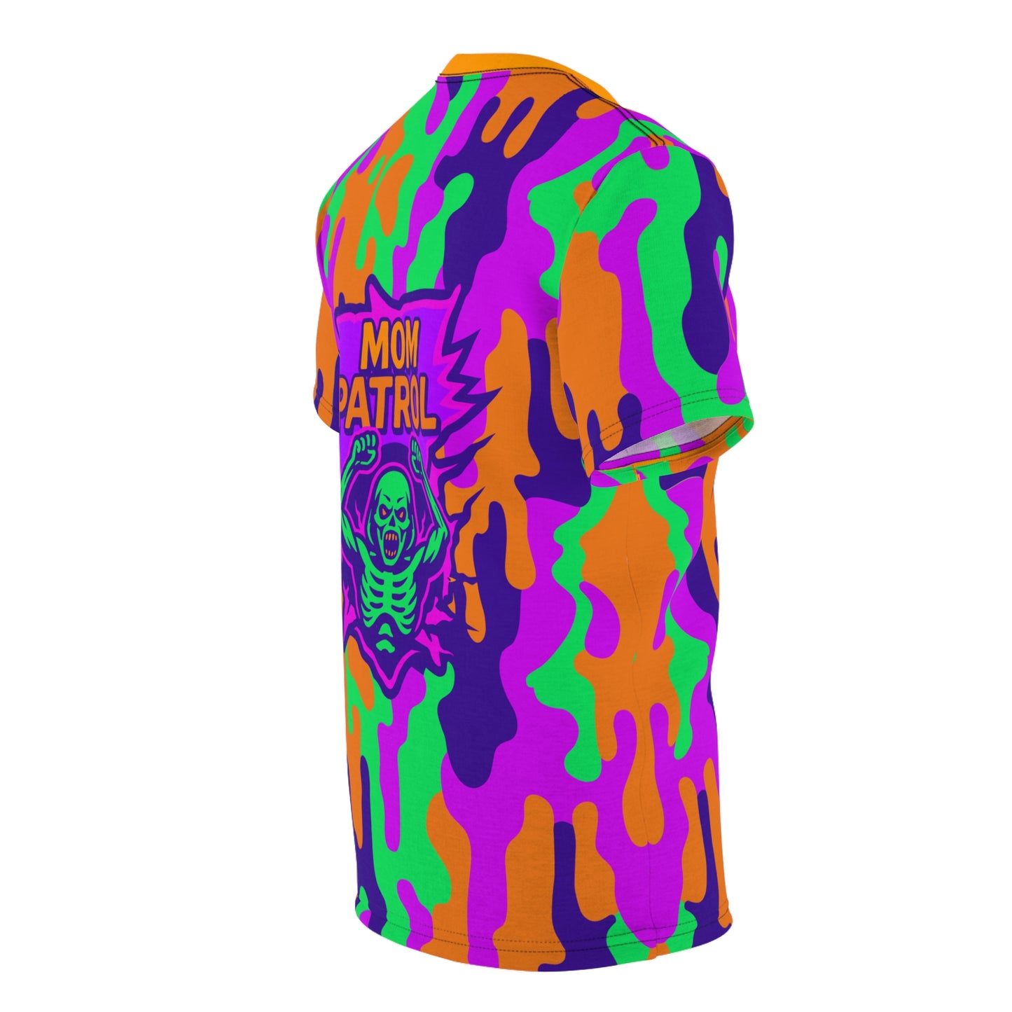 Mom Patrol Zombie Camo Tee Bold Graphic Halloween Hardcore Moms