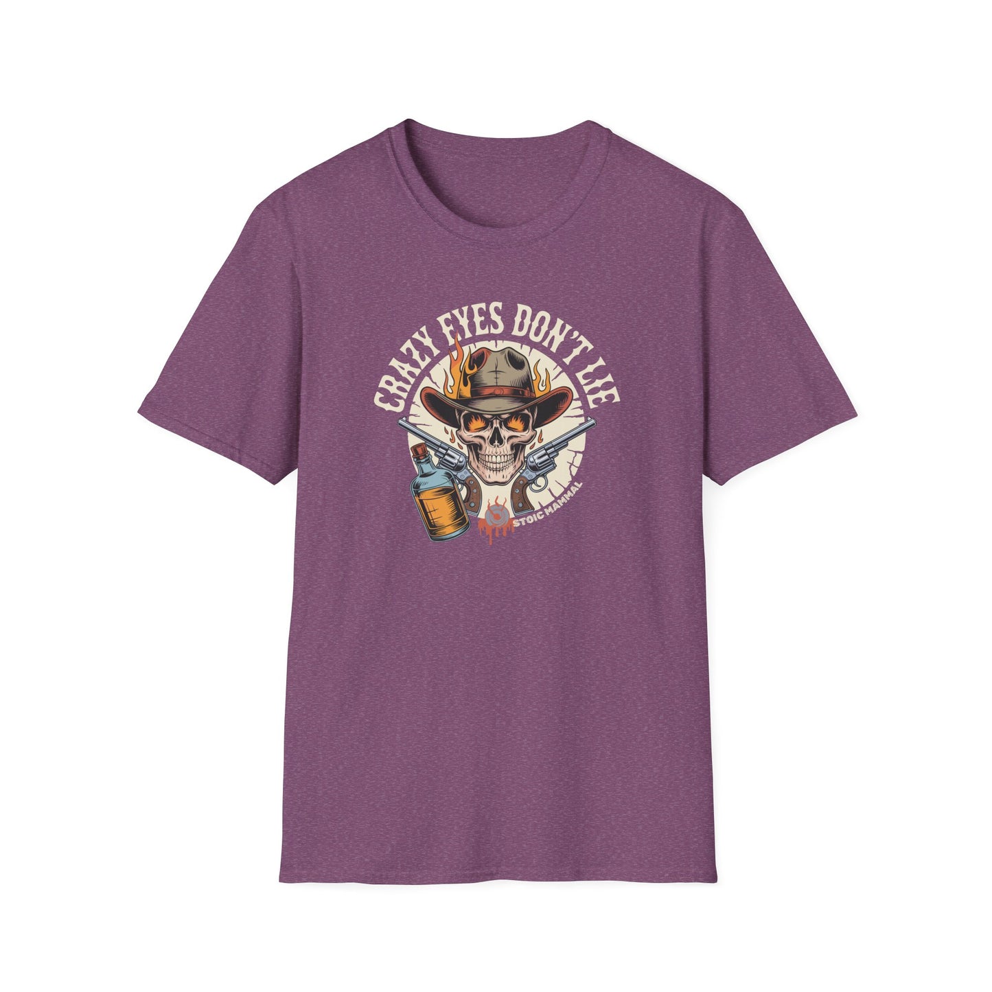 Crazy Eyes Don't Lie Cowboy Whiskey Pistols Graphic Tee