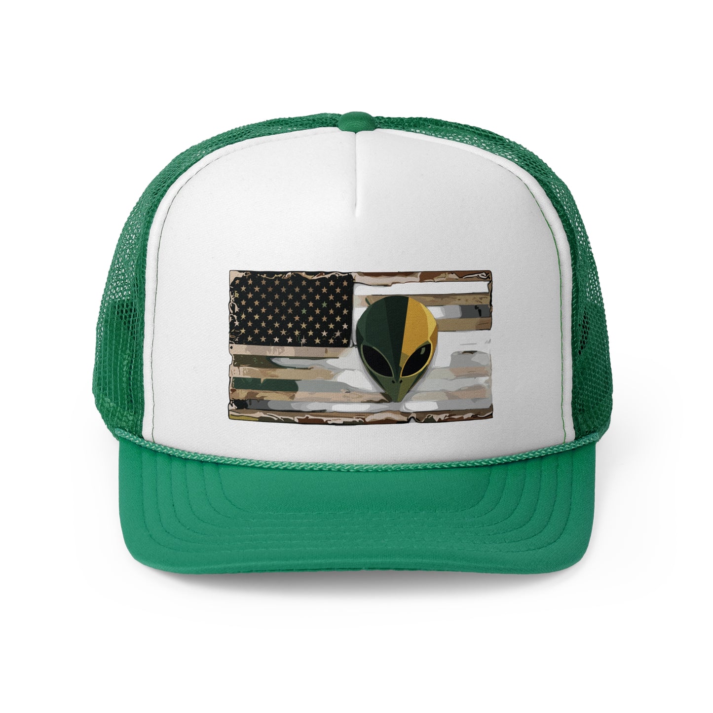 American Flag Alien Trucker Caps