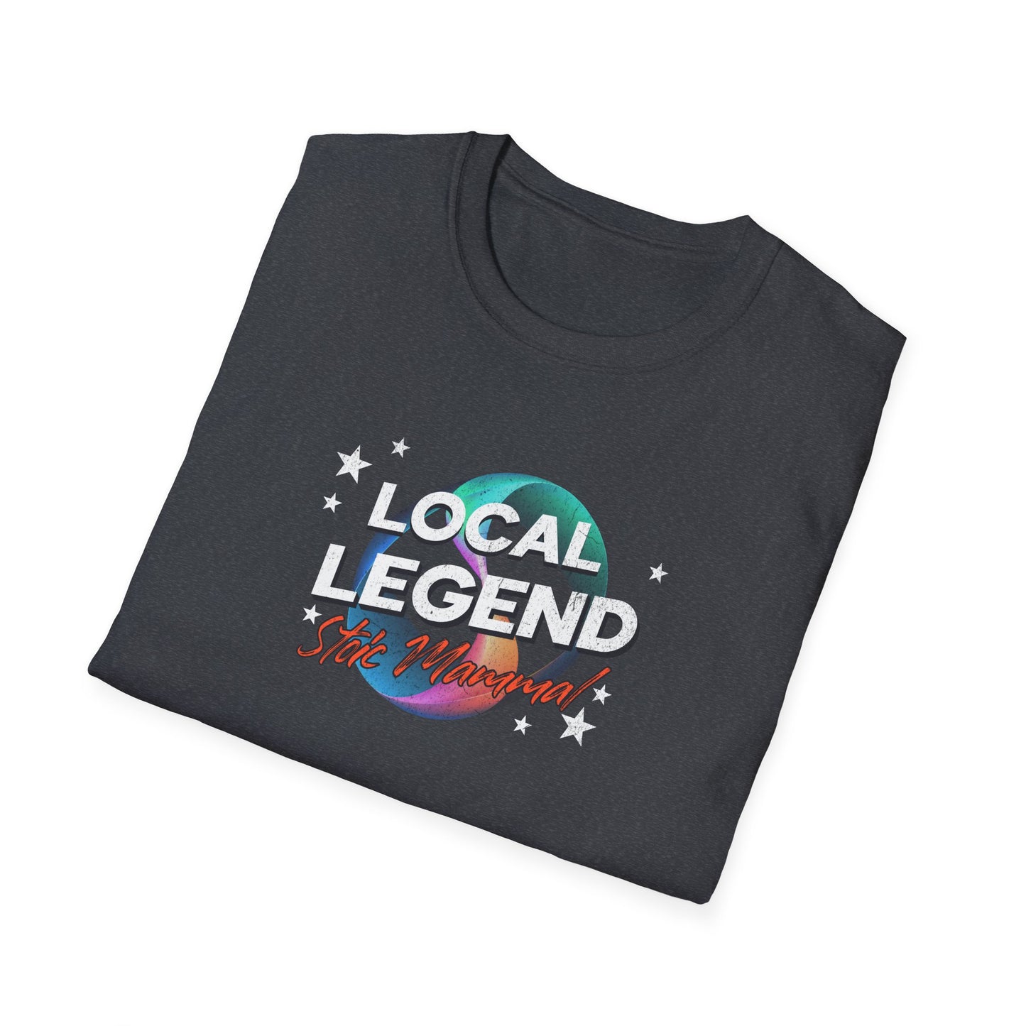Retro Rock Band Style Local Legend Softstyle T-Shirt