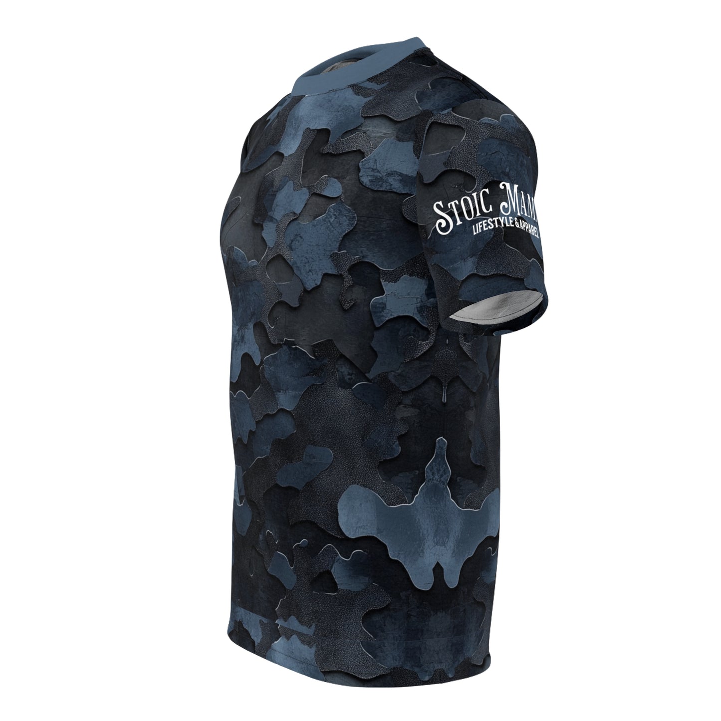 Aqua Phantom Camo Stealth Marine Ops Unisex Cut & Sew Tee