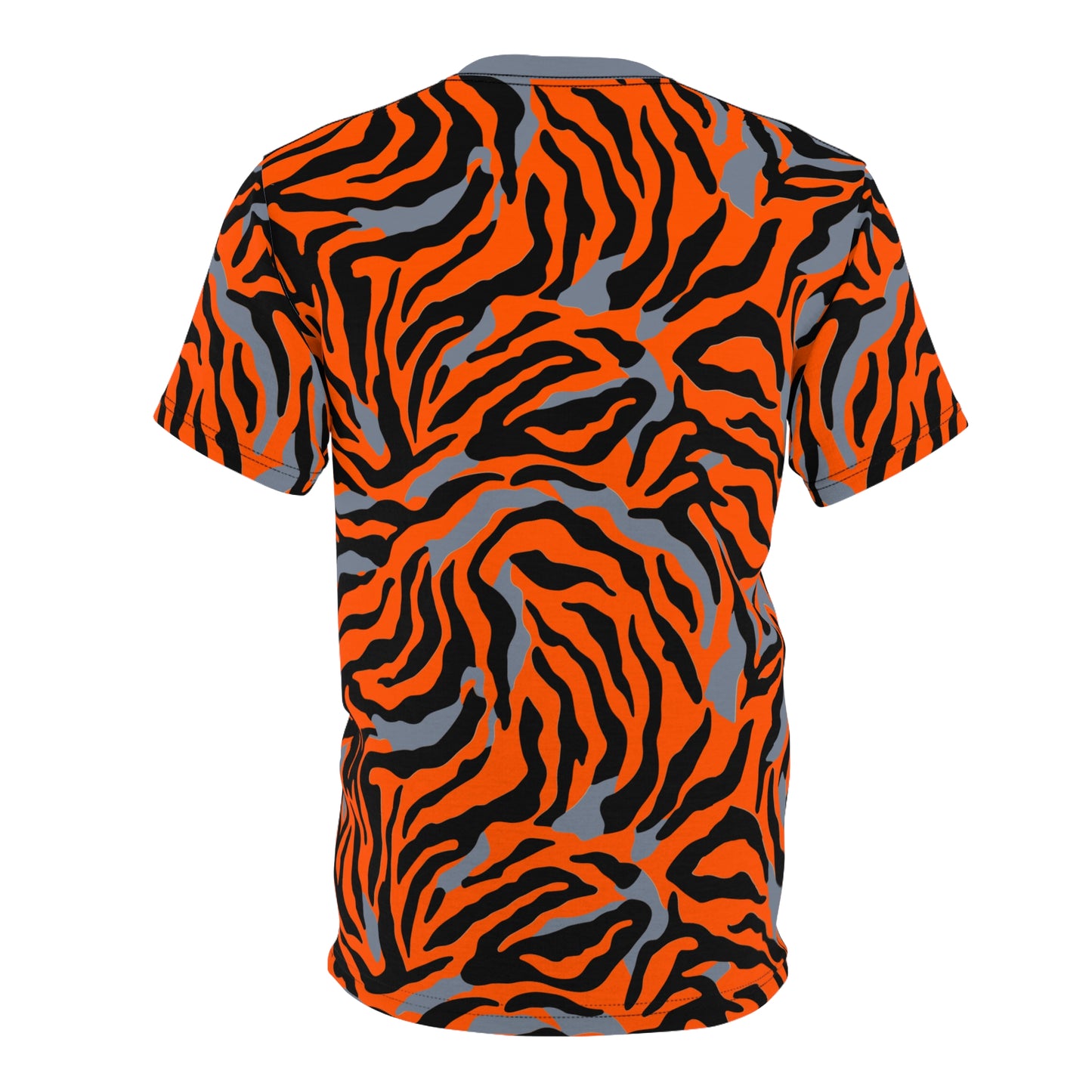 Cincinnati Fan Tiger Stripe Football Unisex Cut & Sew Tee