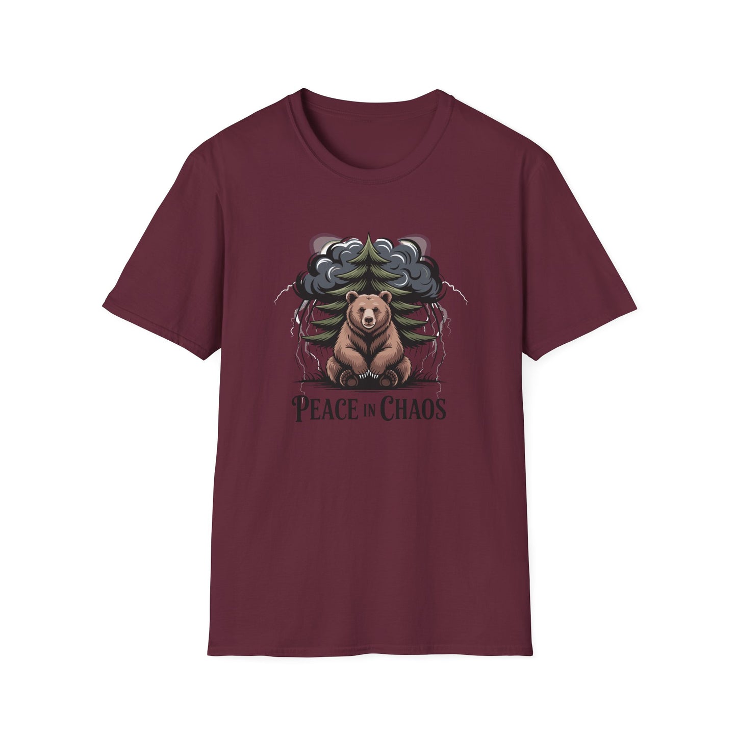 "Peace in Chaos" Grizzly Bear Graphic Tee