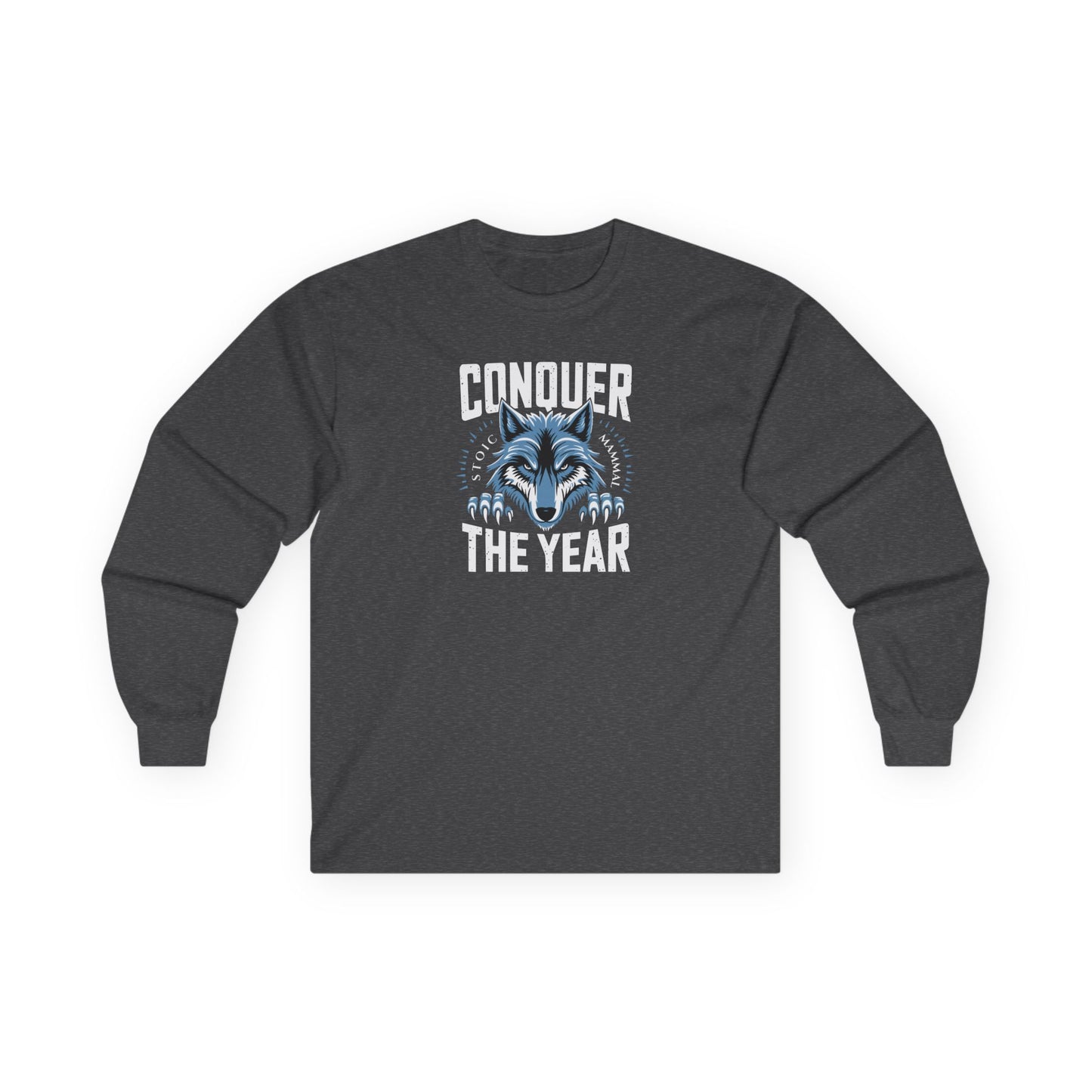 Stoic Wolf "Conquer the Year" Unisex Long Sleeve Tee