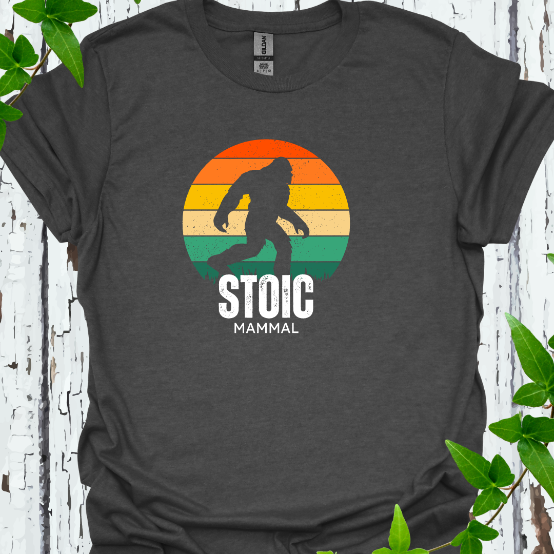 Sasquatch Roaming Retro Style T-Shirt