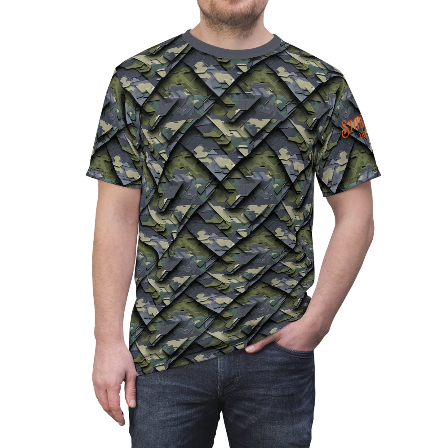 Silent Stalker Camo Predator Inspired Blending Compact 2 Design Tee