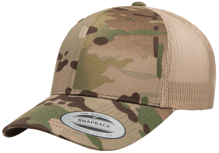 Live Deliberately Camo Trucker Hat