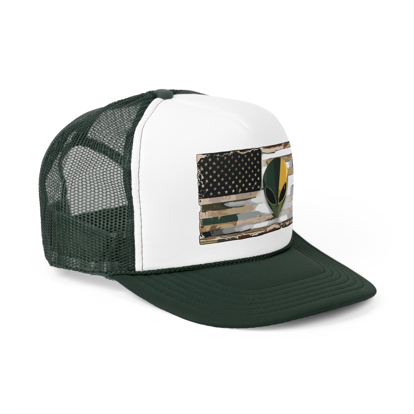 American Flag Alien Trucker Caps