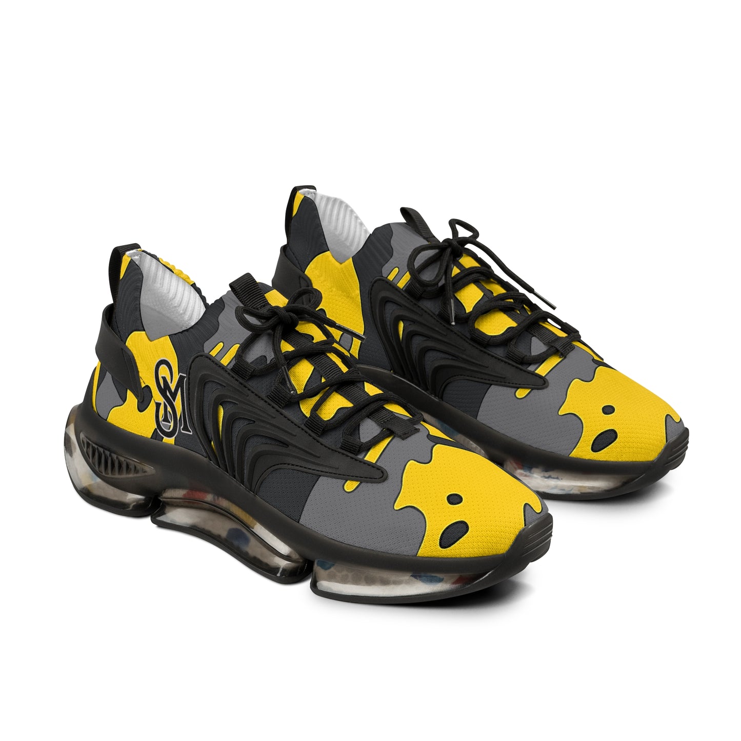 Hazard Camo Men's Mesh Sneakers