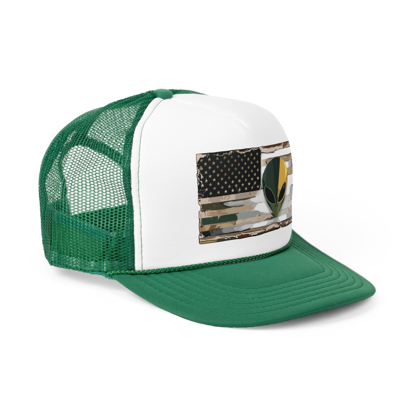 American Flag Alien Trucker Caps
