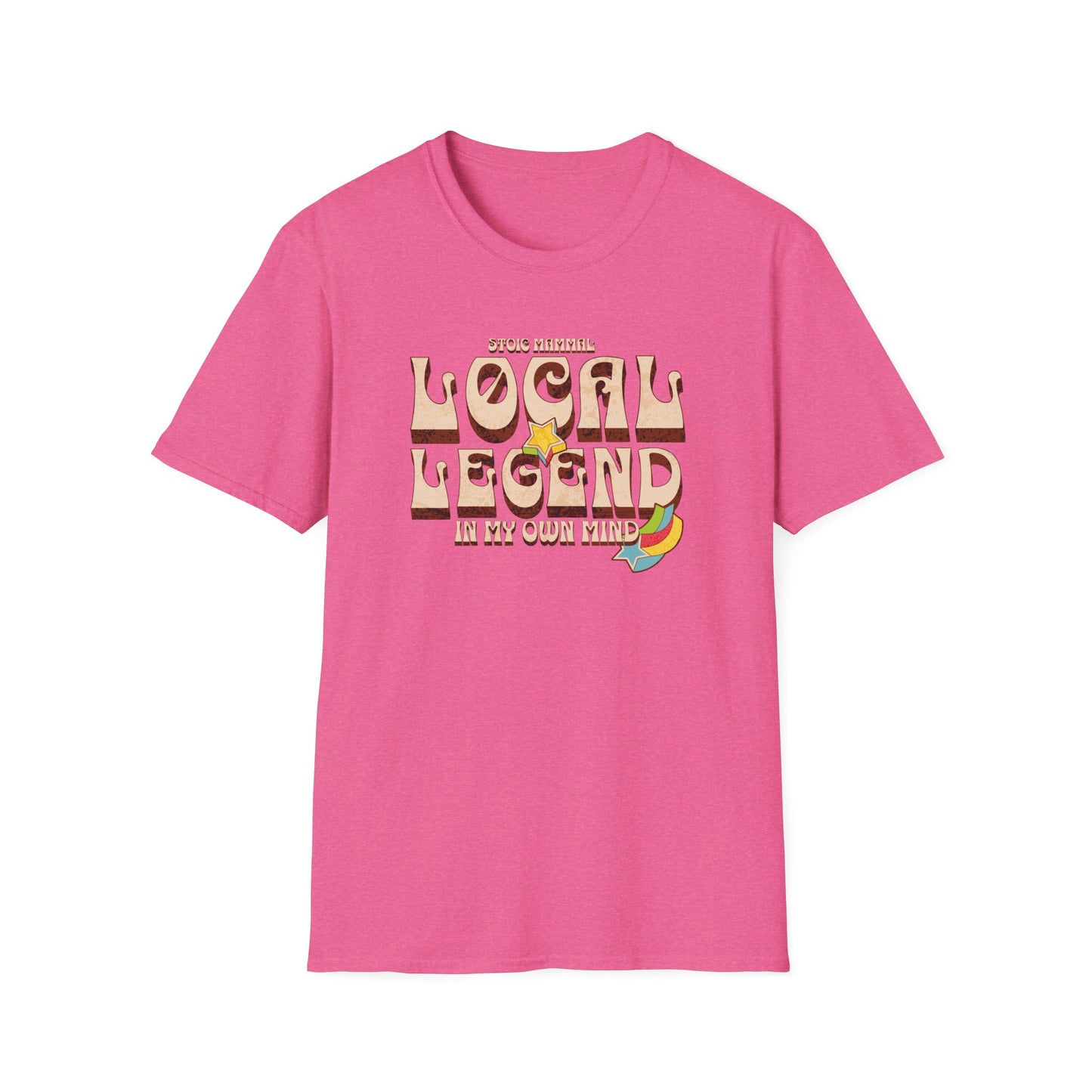 Retro Rock Hippie Style Local Legend Softstyle T-Shirt