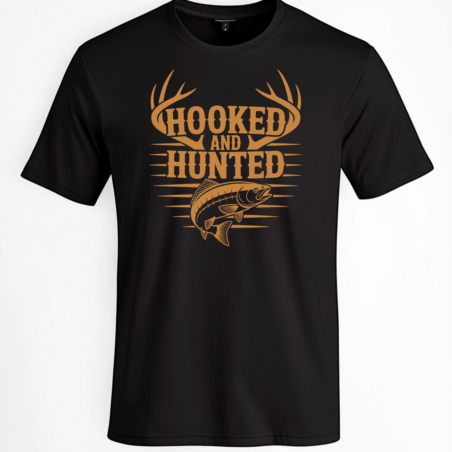 Hooked and Hunted Minimal T Shirt