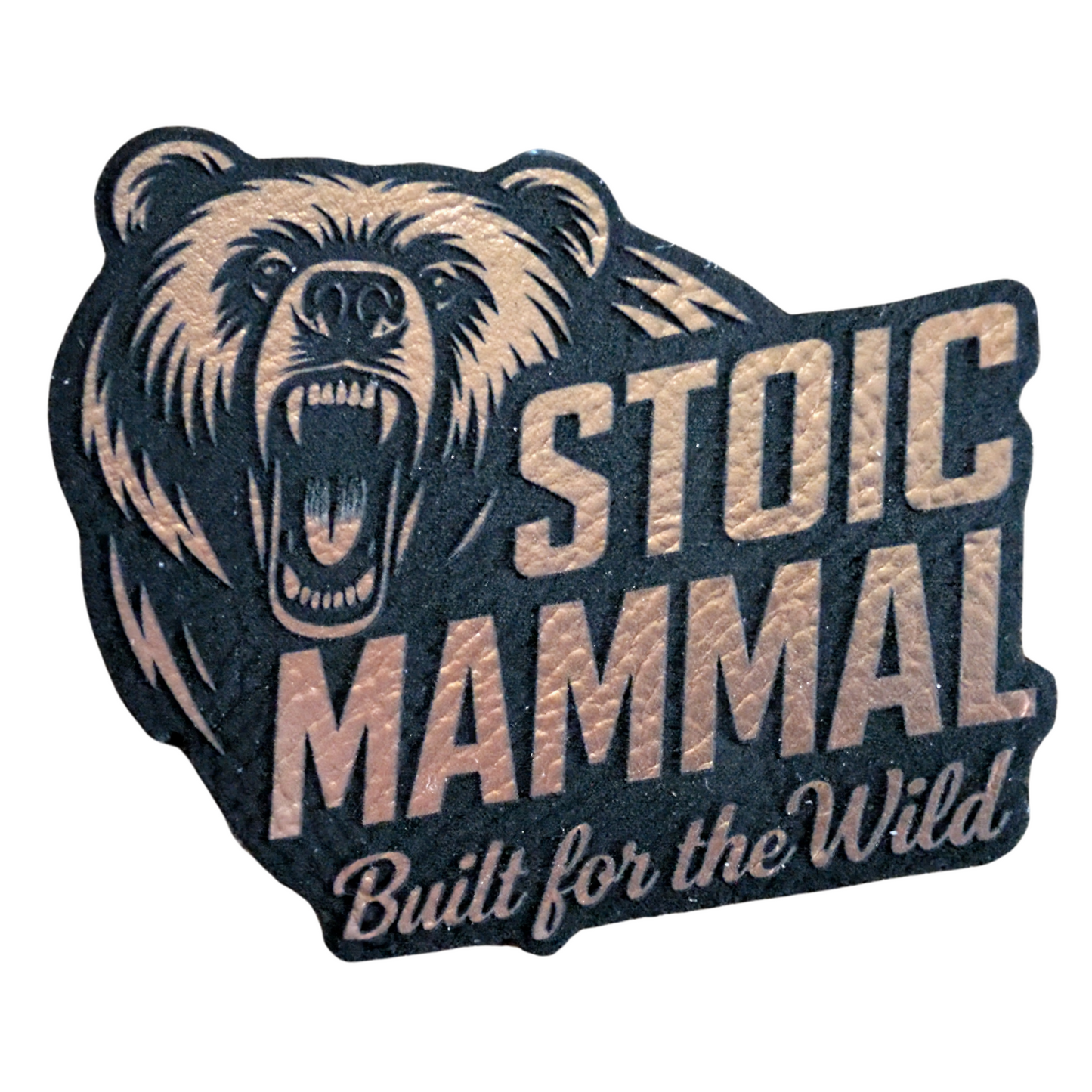 Built For The Wild Trucker Hat – Laser Engraved Bronze Leatherette
