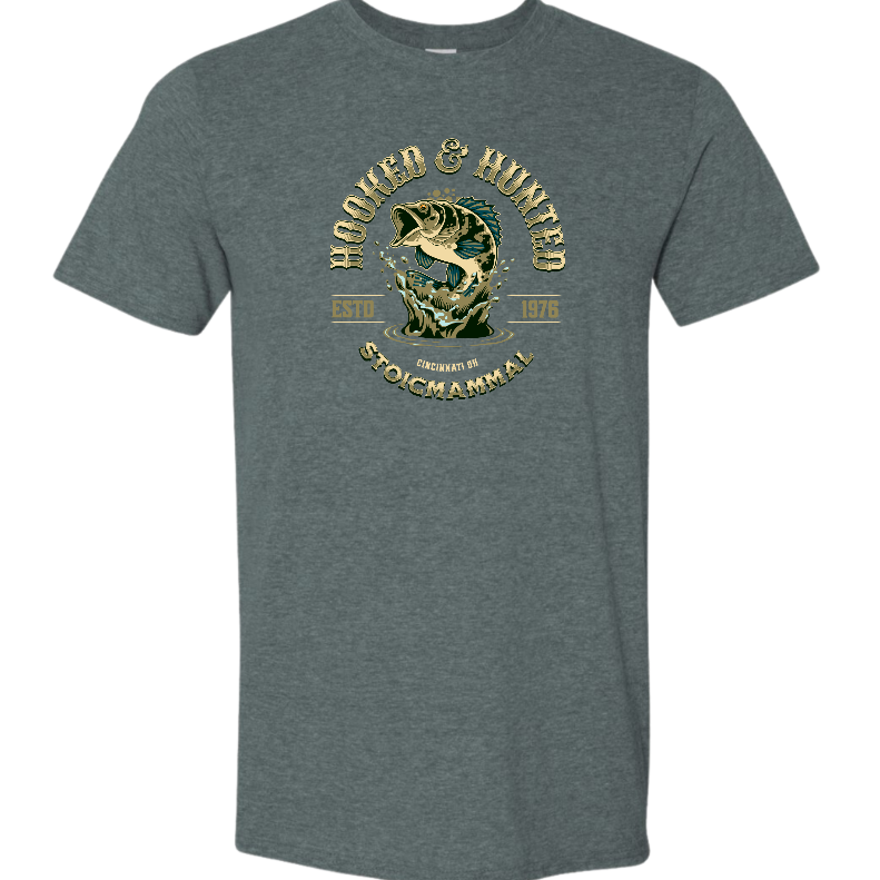Hooked & Hunted Fishing T-Shirt