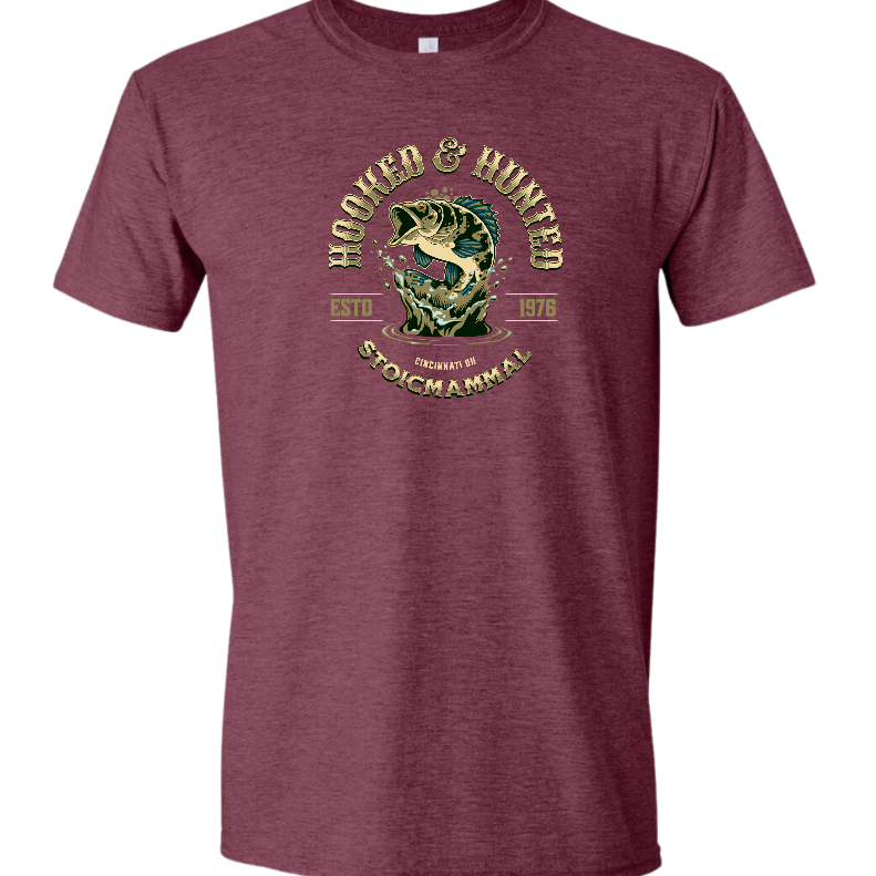 Hooked & Hunted Fishing T-Shirt