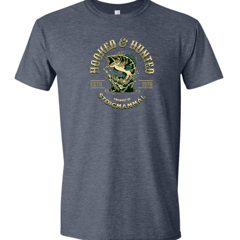 Hooked & Hunted Fishing T-Shirt