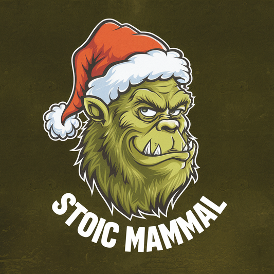 Having Fun on the Holidays by Wearing Humorous Stoic Mammal Themed Apparel